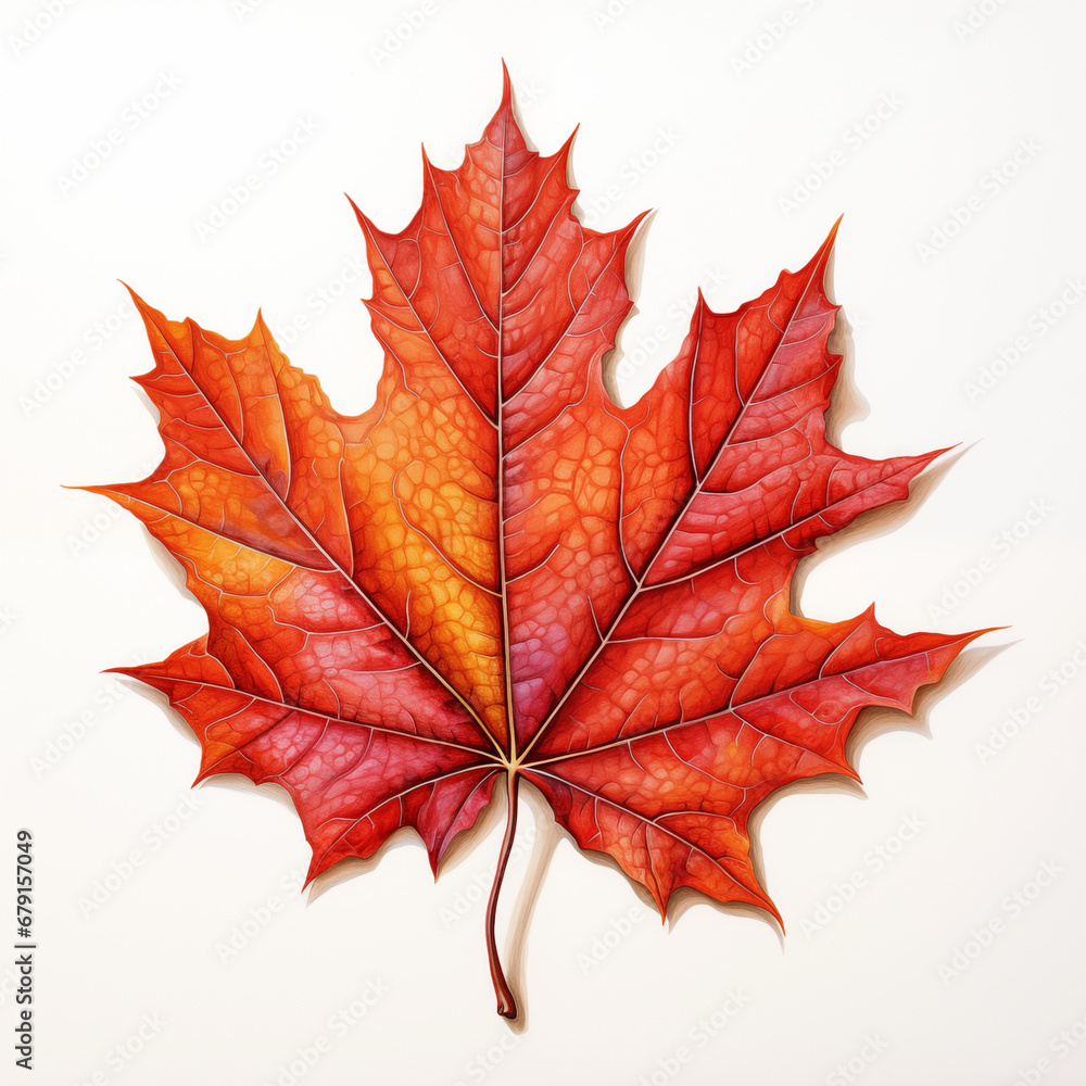 Autumn leaf isolated on white Autumn leaf isolated on white