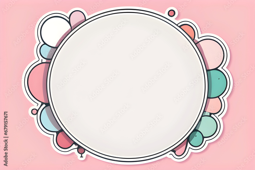 Cute and simple pastel pink message note. Generative AI Cute and simple pastel pink message note. Generative AI
