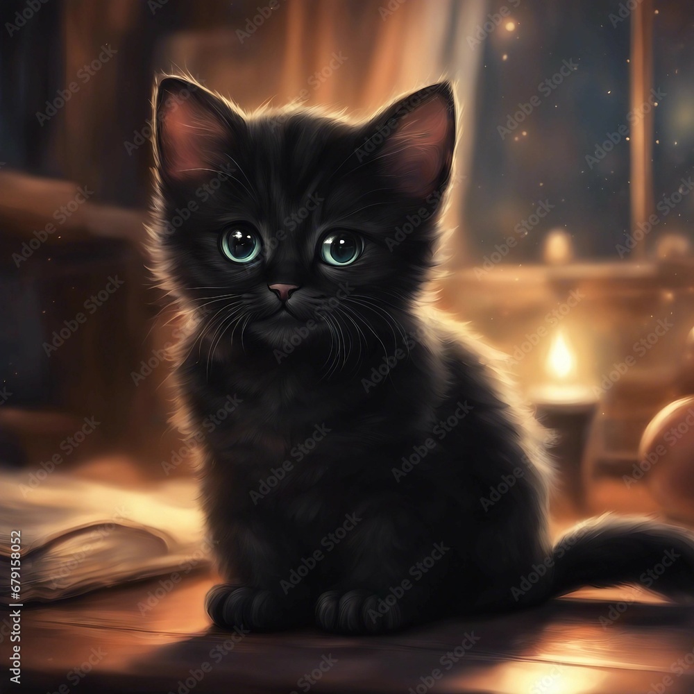 Cute Black Kitten