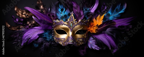 Carnival masks background © olegganko