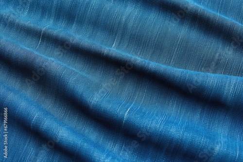 close-up of denim fabric with a visible seam