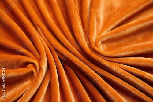 close-up of orange corduroy pant material