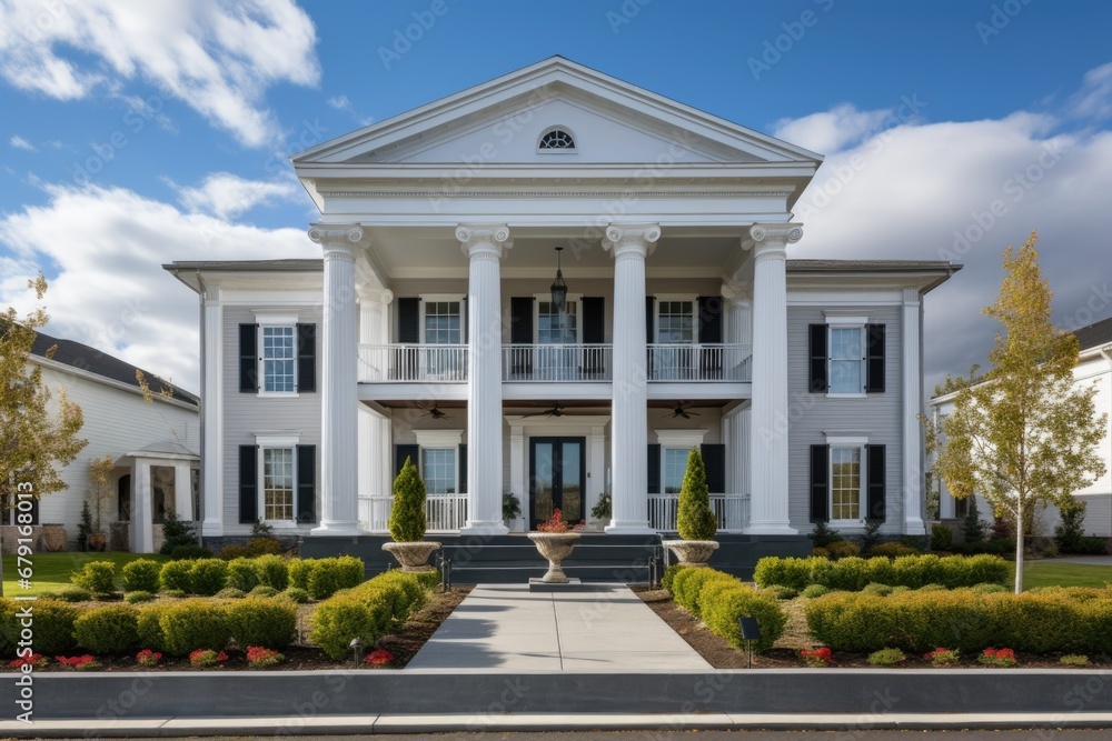 greek revival styled courthouse with pillars