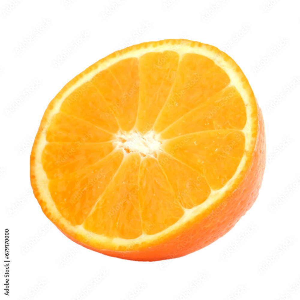 orange slice isolated on transparent background orange slice isolated on transparent background