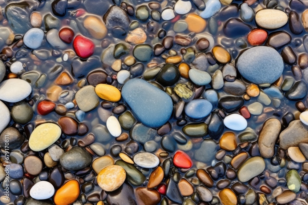 pebble beach stones up close