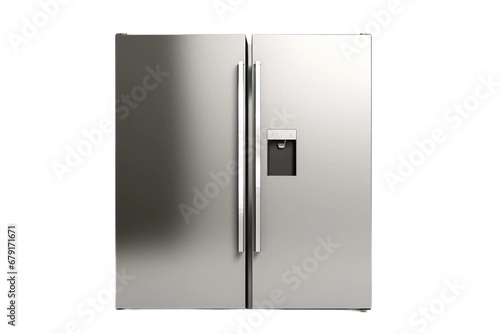 Premium Side by Side Refrigerator Isolated on transparent background
