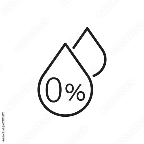Zero Transfat icons symbol elements for infographic web