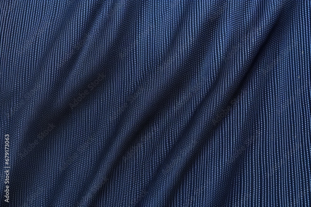 close-up of a twill fabric in navy blue close-up of a twill fabric in navy blue