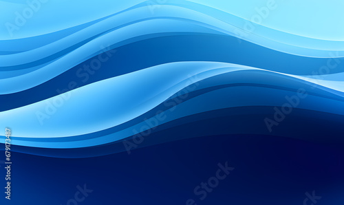 Blue lines Abstract blue floating wave design wallpaper © Oksana