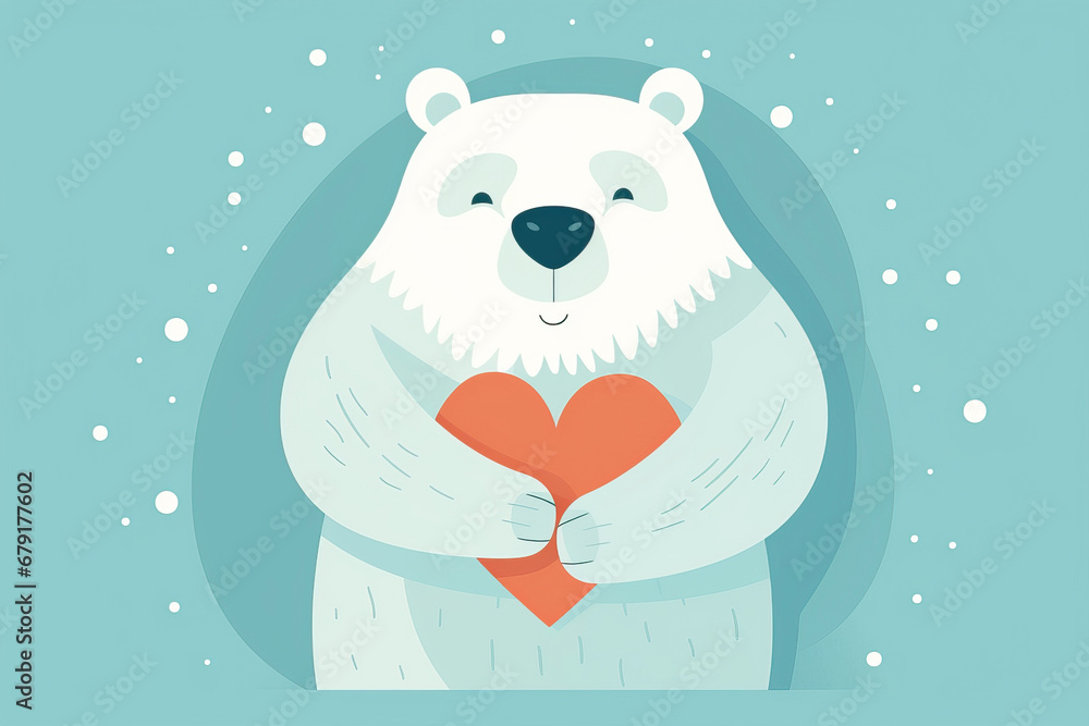 Cute Bear with hearts Cute Bear with hearts