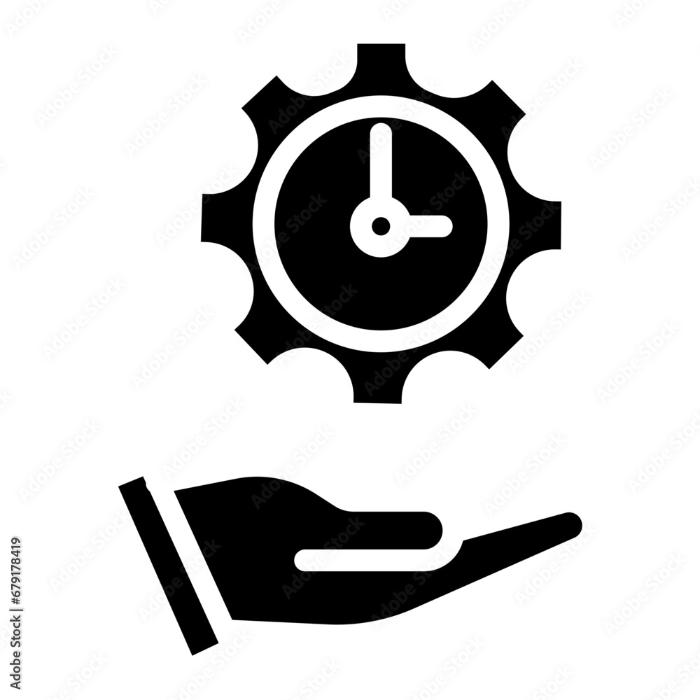 time management glyph time management glyph