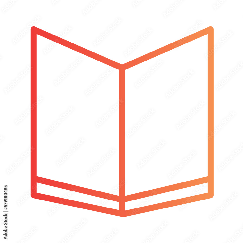 Book Office Story Gradient Outline Icon