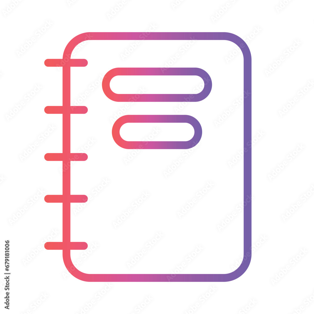 Book Call Center Gradient Outline Icon Book Call Center Gradient Outline Icon