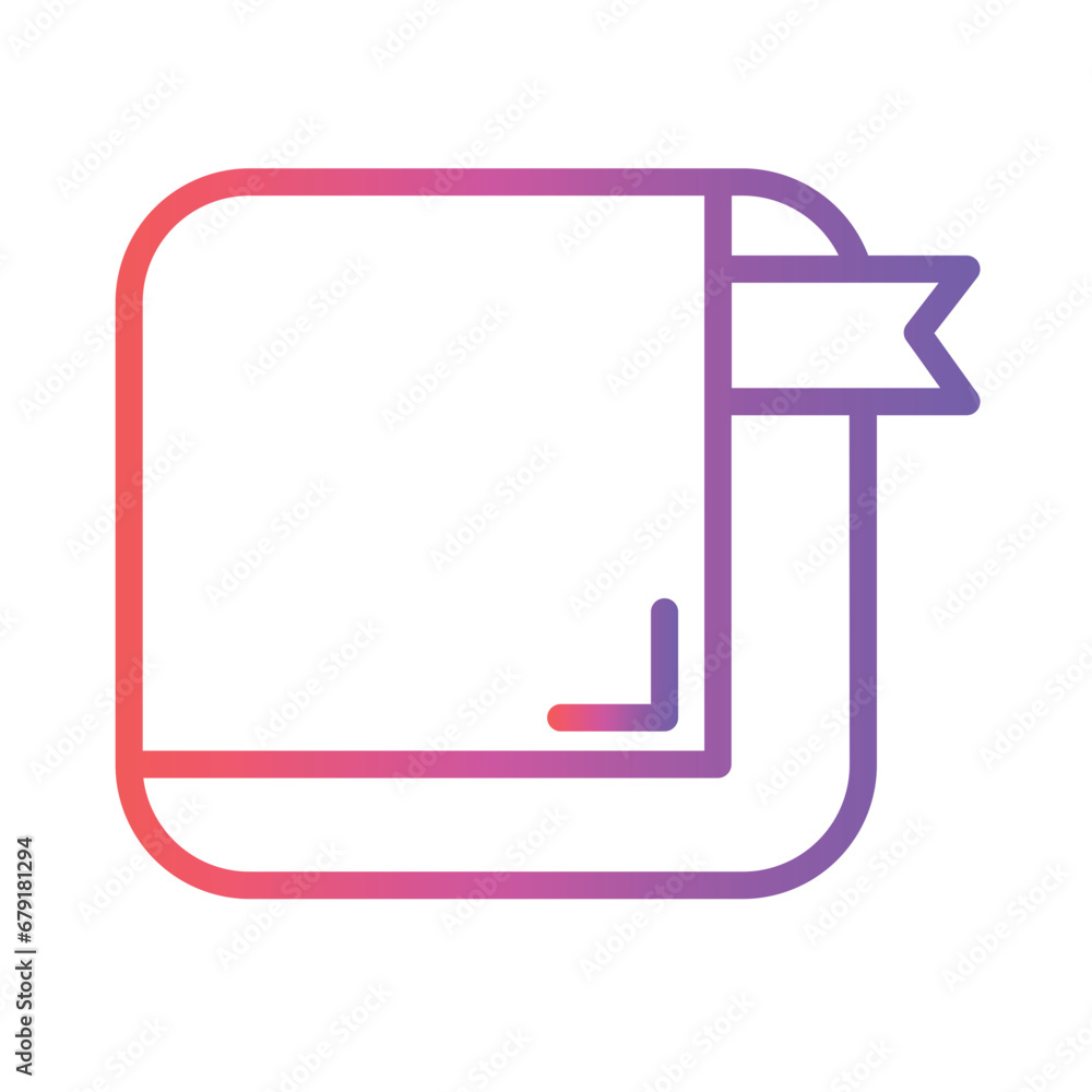 Education Favorite Learning Gradient Outline Icon Education Favorite Learning Gradient Outline Icon