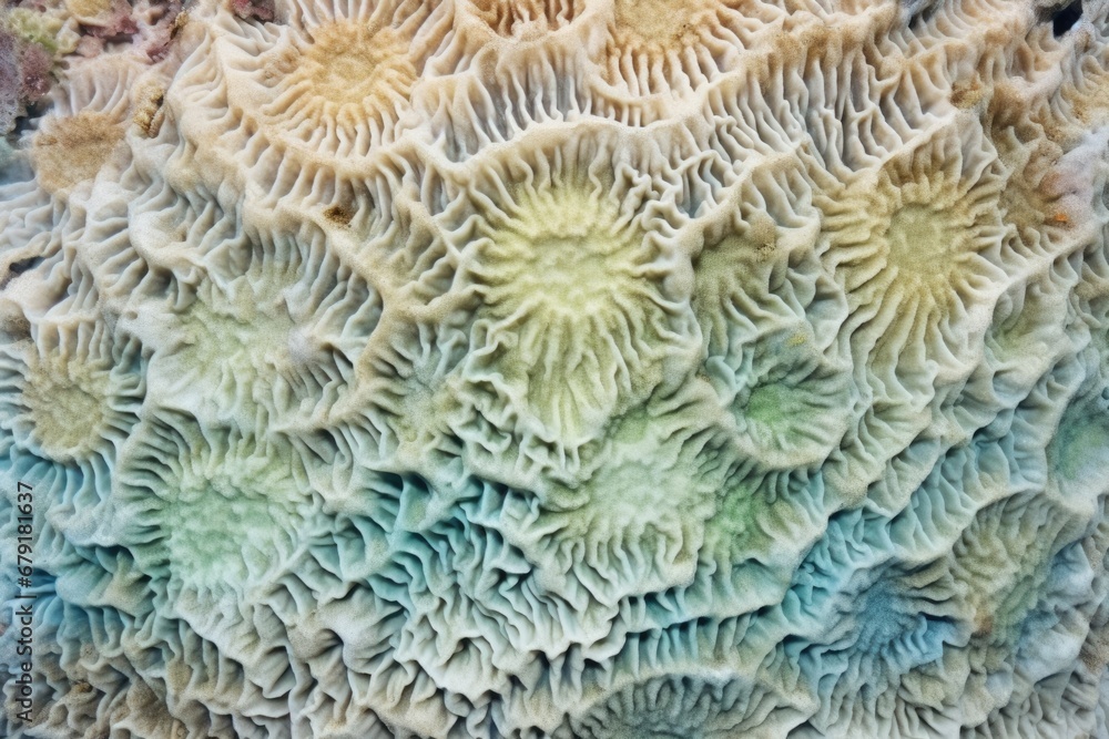 surface of a pillar coral