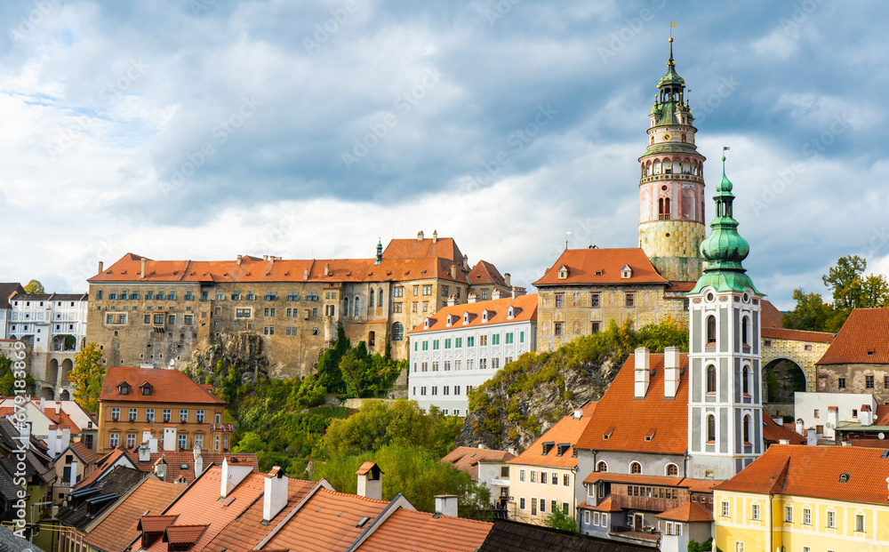 Obraz premium Old Town and Castle of Cesky Krumlov
