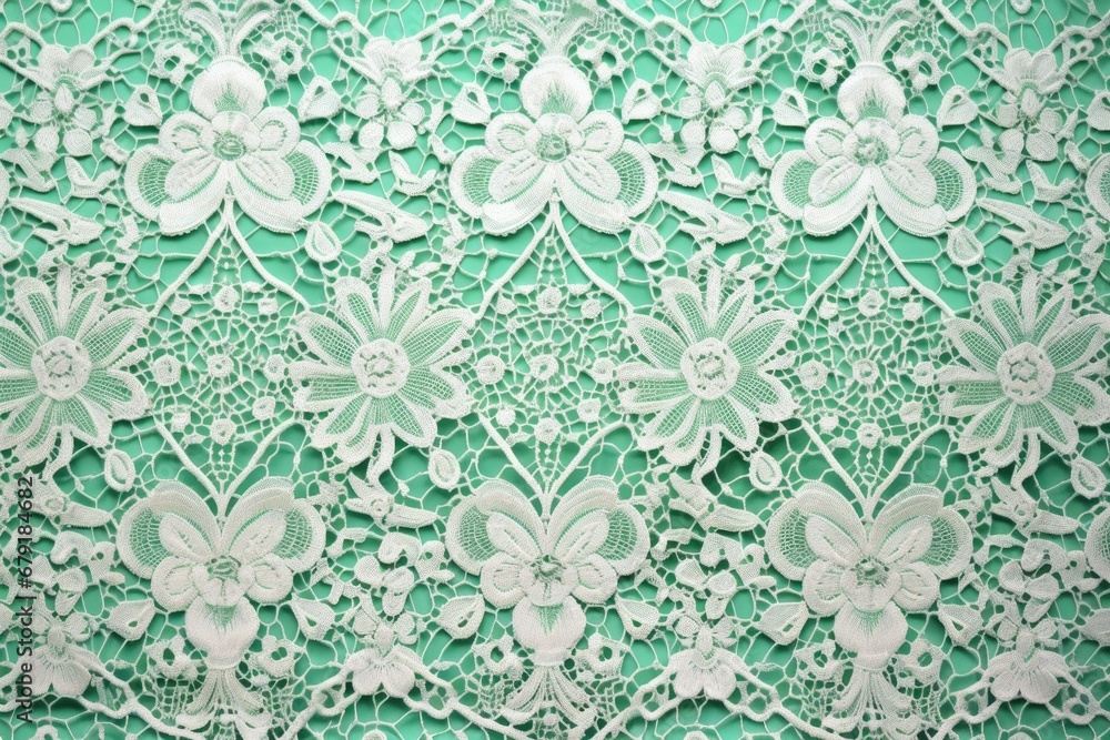 lavish patterns on mint-green lace lavish patterns on mint-green lace