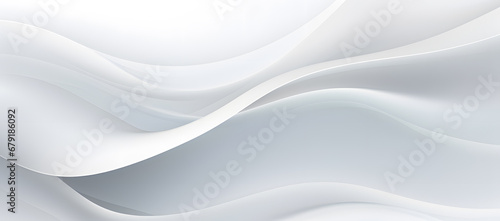 Abstract white floating wave design wallpaper © Oksana