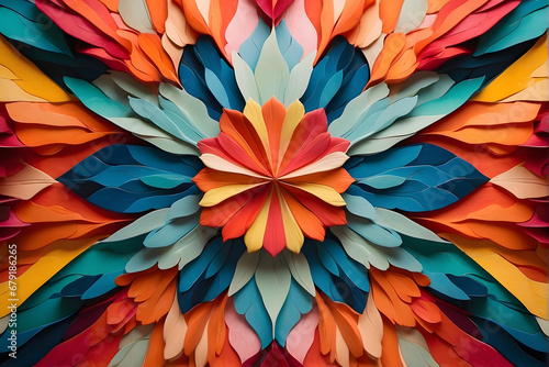Abstract Kaleidoscopic Pattern of Colours