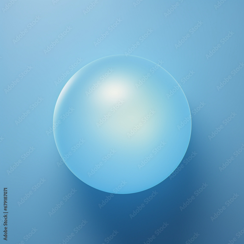 fondo con detalle de esfera con difuminado de luz sobre tonos azules