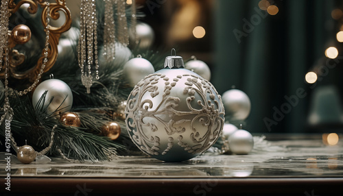 Beautiful Ornated Christmas ball