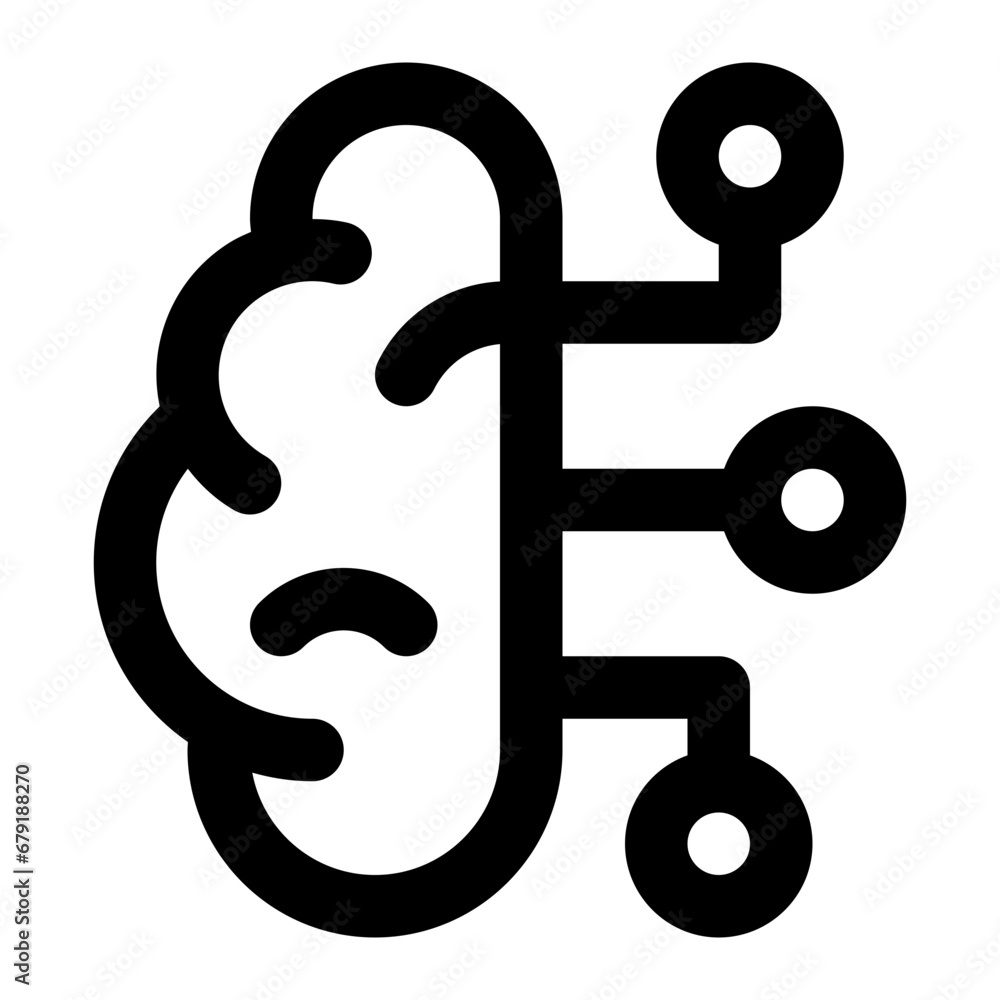 Neuron icon with outline style. Neuron icon with outline style.