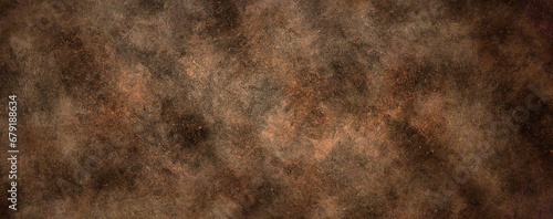 Oily Brown Grunge Abstract Subtle Banner Background Wallpaper photo