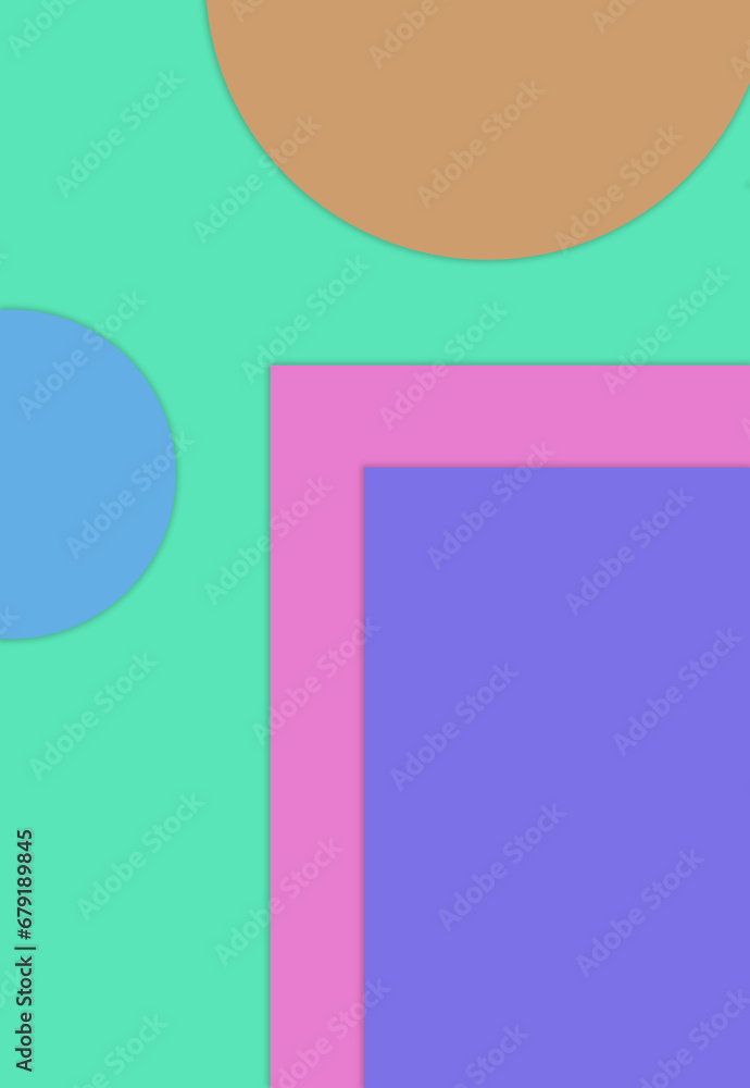 Geometric colorful background with space for text or image design element