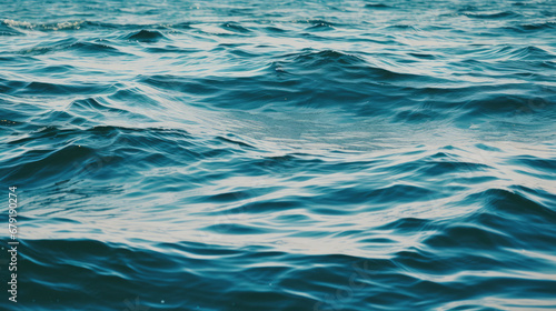 blue water surface Small ocean waves