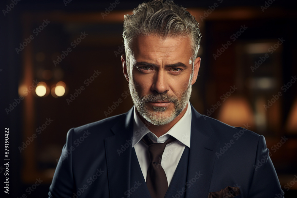 Generative ai modern technology portrait of attractive virile man specialist ceo in office Generative ai modern technology portrait of attractive virile man specialist ceo in office