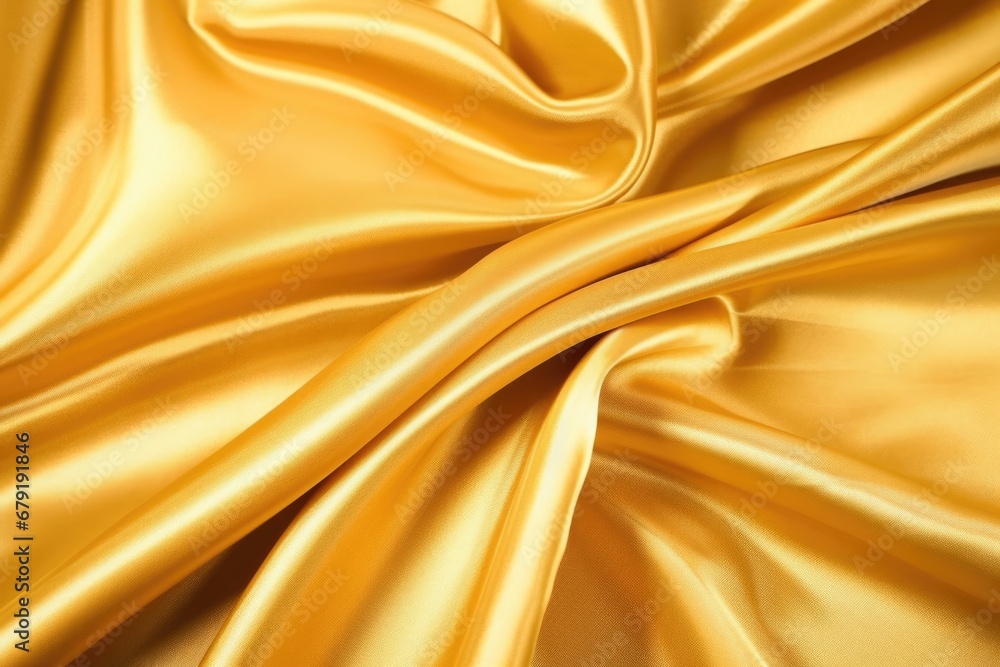 shiny gold satin material spread out shiny gold satin material spread out