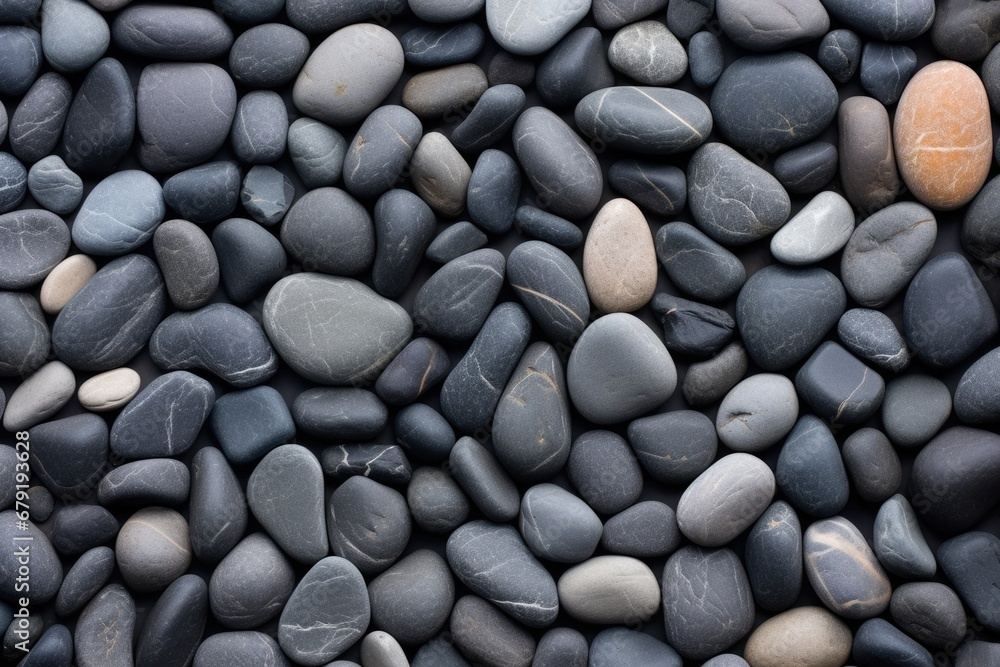broad view of flat slate pebbles creating a smooth texture broad view of flat slate pebbles creating a smooth texture