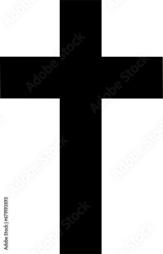 Religion Christian cross icon. Replaceable vector design. photo