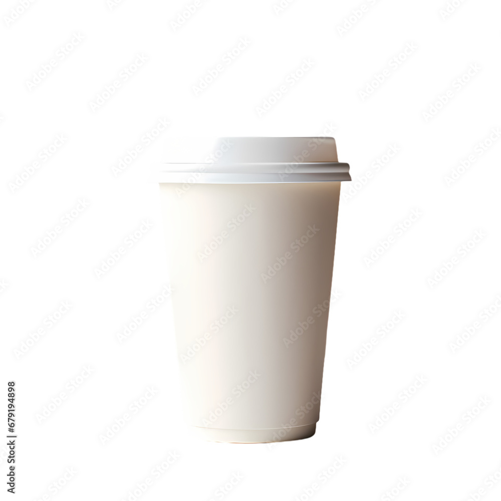 Paper coffee cup on transparent background, white background, isolated, icon material, vector illustration Paper coffee cup on transparent background, white background, isolated, icon material, vector illustration