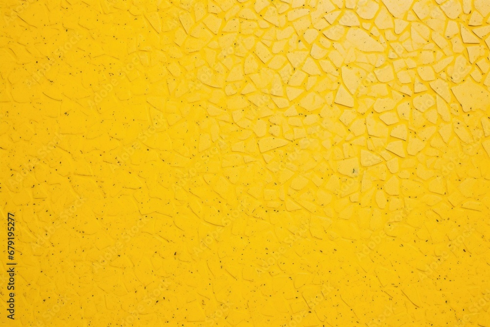 bright yellow terrazzo floor with detailed texture