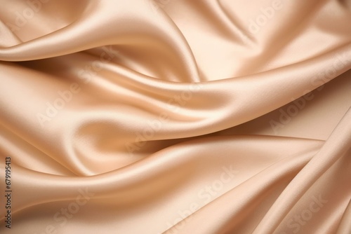 macro shot of beige silk twill material