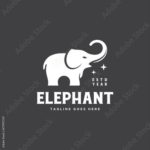 Elephant Logo Design Vector Image