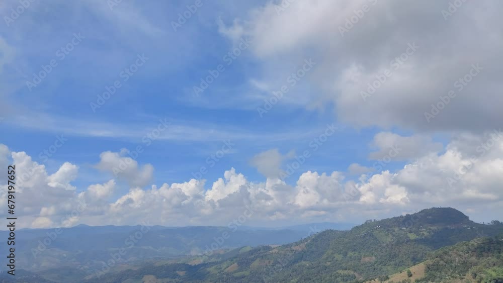 Time lapse of Landscape mountain and clouds in Thailand Time lapse of Landscape mountain and clouds in Thailand