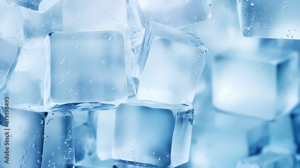 Ice cubs close up camera illustration Ice cubs close up camera illustration