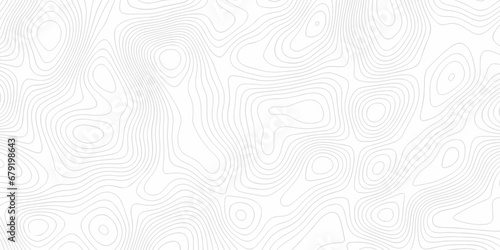 Seamless pattern wave lines Topographic map. Geographic mountain relief. Abstract lines background. Contour maps. Vector illustration, Topo contour map on white background, Topographic contour lines.