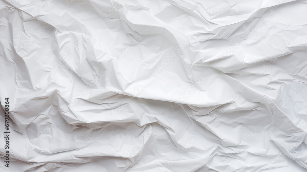 Texture of crumpled white paper, top view. Light gray crumpled paper background, close-up. Blank white paper. Place for text. Copy space Texture of crumpled white paper, top view. Light gray crumpled paper background, close-up. Blank white paper. Place for text. Copy space