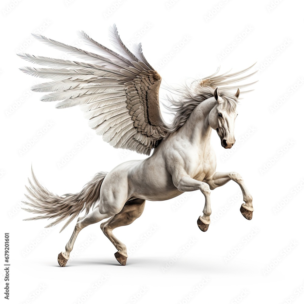 Pegasus isolated on white background Pegasus isolated on white background