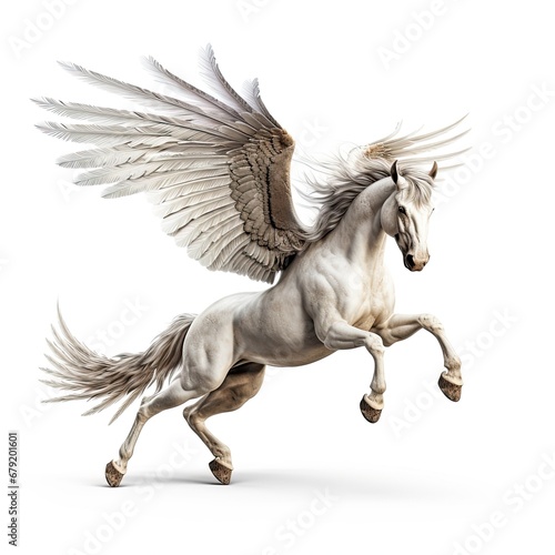 Pegasus isolated on white background