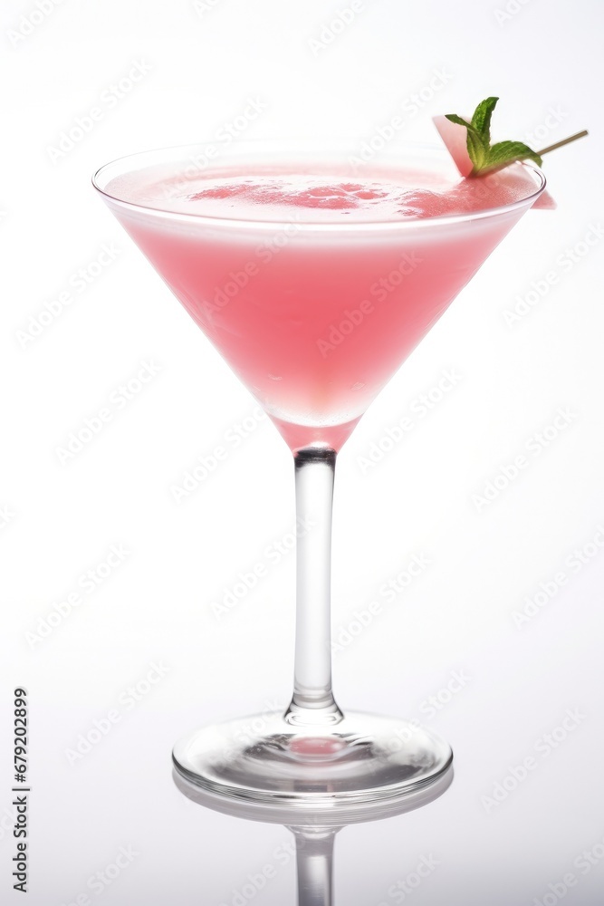 classic Pink Lady cocktail on the background of the bar classic Pink Lady cocktail on the background of the bar