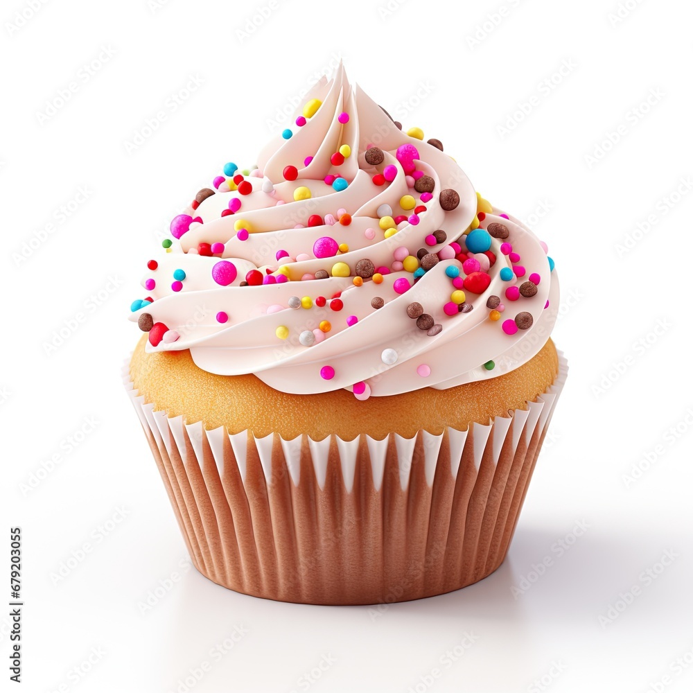 Cup Cake isolated on white background Cup Cake isolated on white background