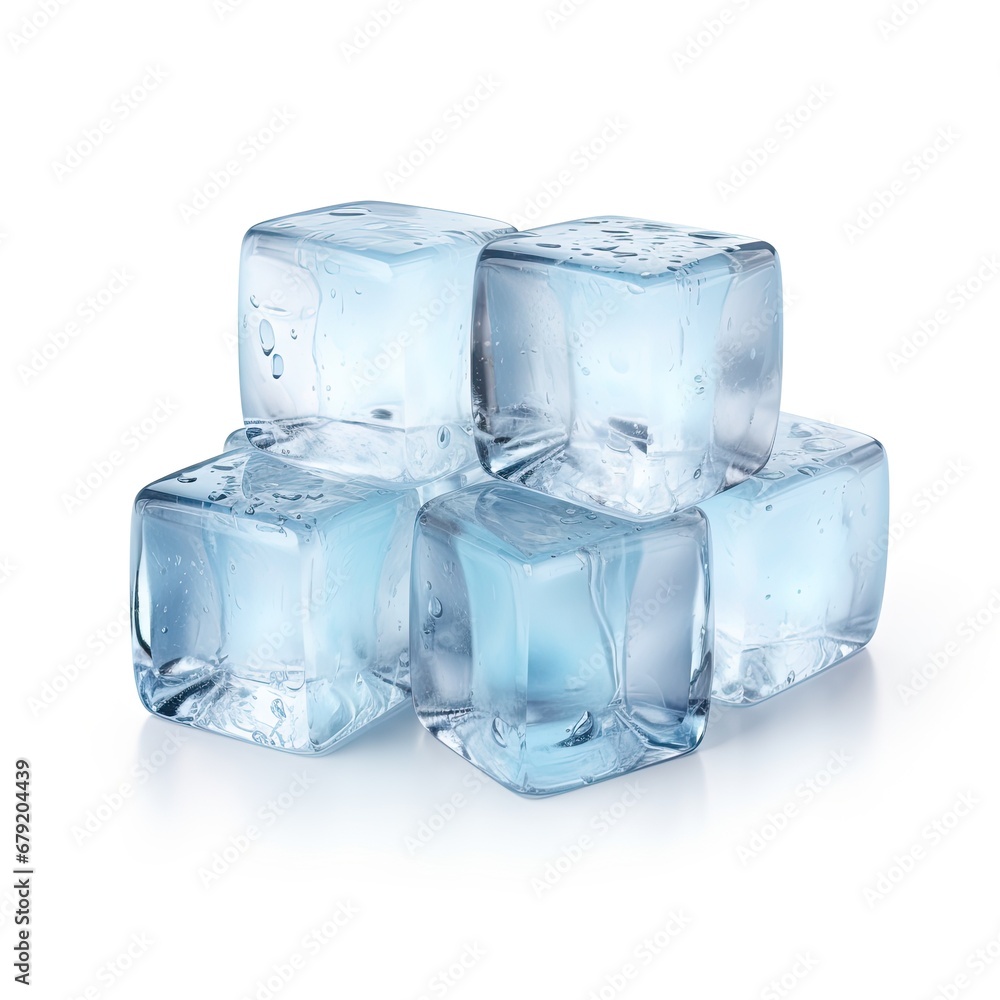 Ice Cubes isolated on white background Ice Cubes isolated on white background