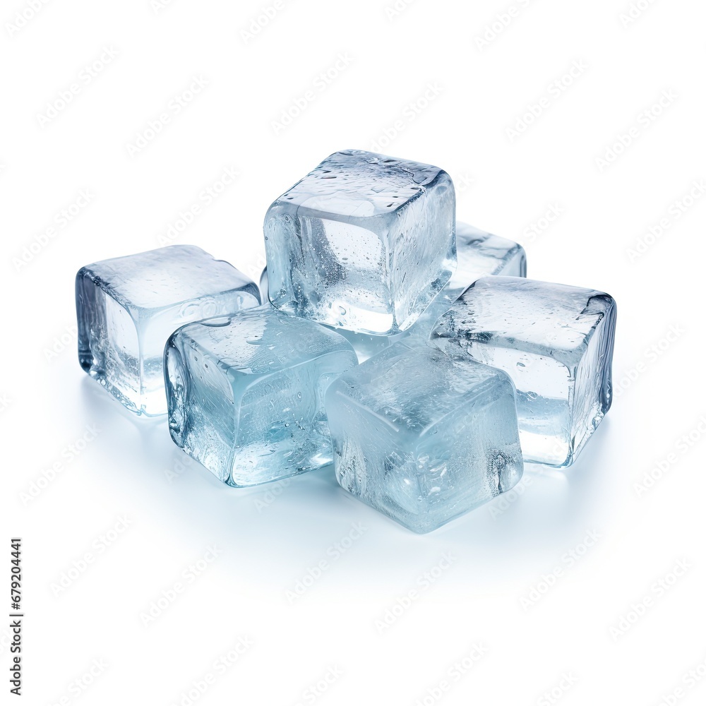 Ice Cubes isolated on white background Ice Cubes isolated on white background