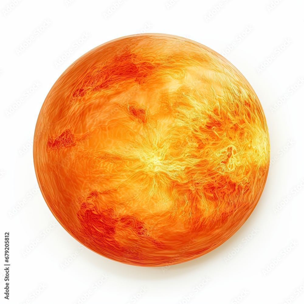 Fototapeta premium Sun Planet isolated on white background