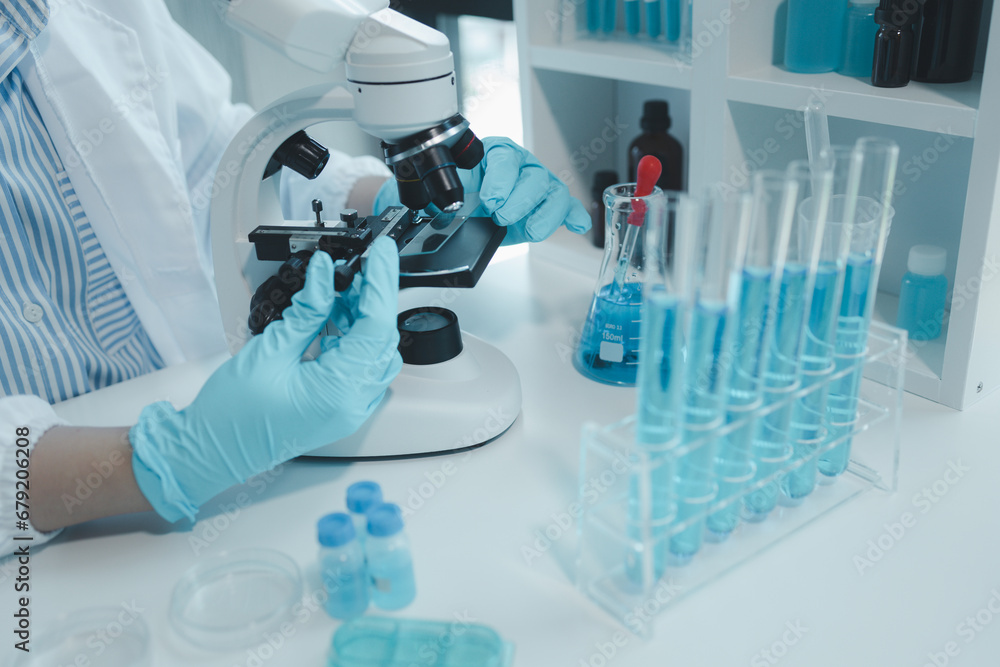 chemist is doing an experiment in the laboratory, A scientist is using a microscope to analyze the chemical composition, A scientific experiment is searching for biological answers in a laboratory, chemist is doing an experiment in the laboratory, A scientist is using a microscope to analyze the chemical composition, A scientific experiment is searching for biological answers in a laboratory,