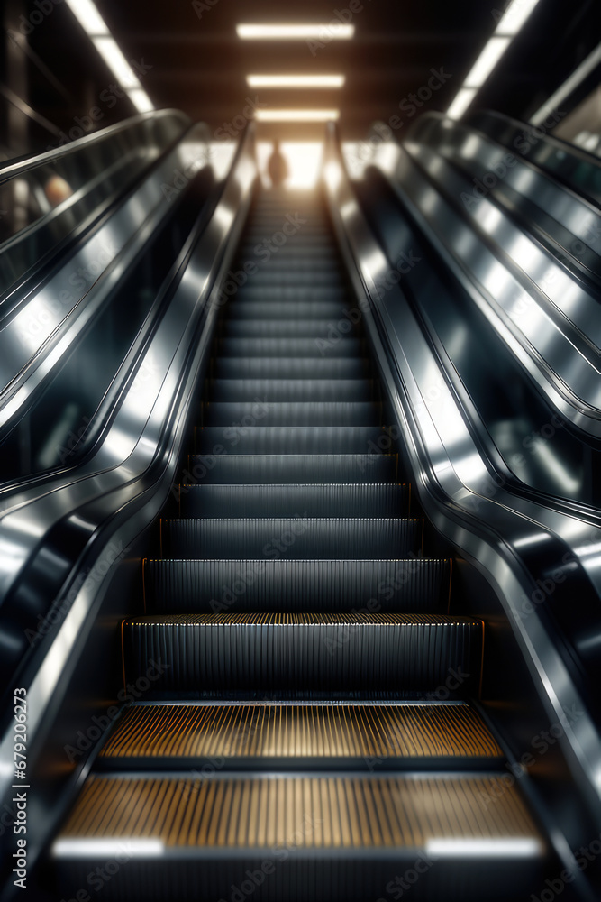 escalator, generated by artificial intelligence escalator, generated by artificial intelligence